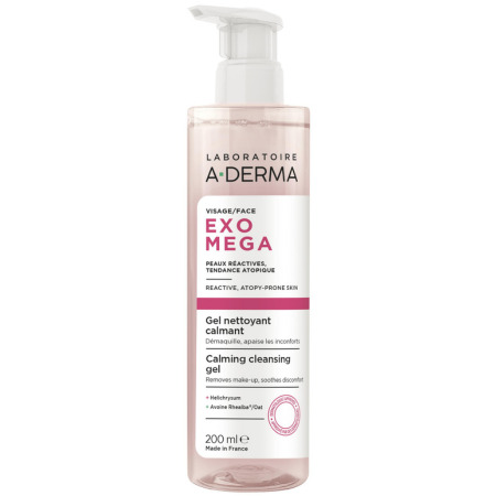 A-DERMA Exomega upokojujúci čistiaci gél 200 ml