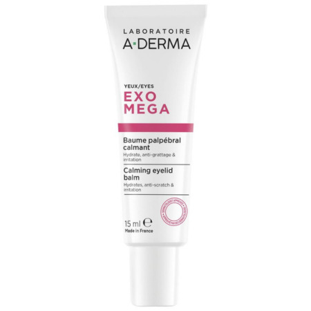 A-DERMA Exomega upokojujúci balzam na očné okolie 15 ml