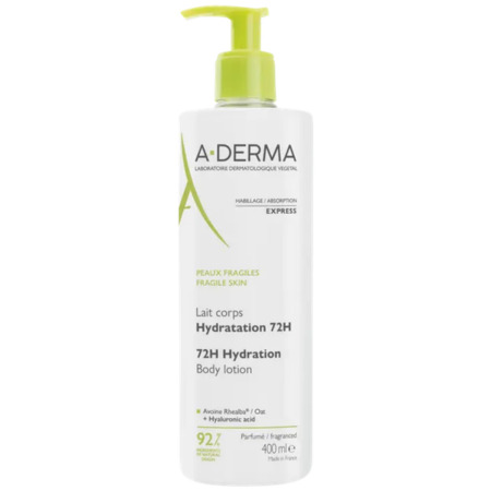 A-DERMA Telové mlieko 72H hydratácia pre krehkú pokožku 400 ml