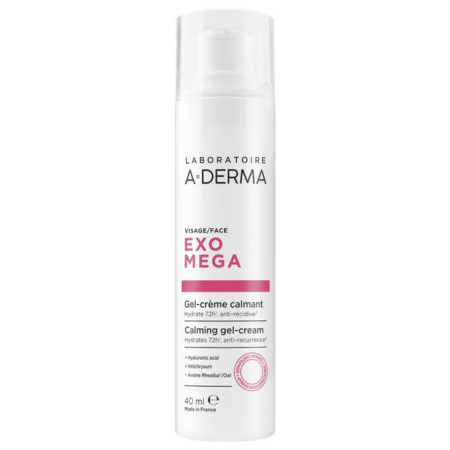 A-DERMA Exomega upokojujúci gél-krém na tvár 40 ml