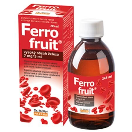 Dr. Müller FERRO FRUIT Sirup s vysokým obsahom železa 245 ml