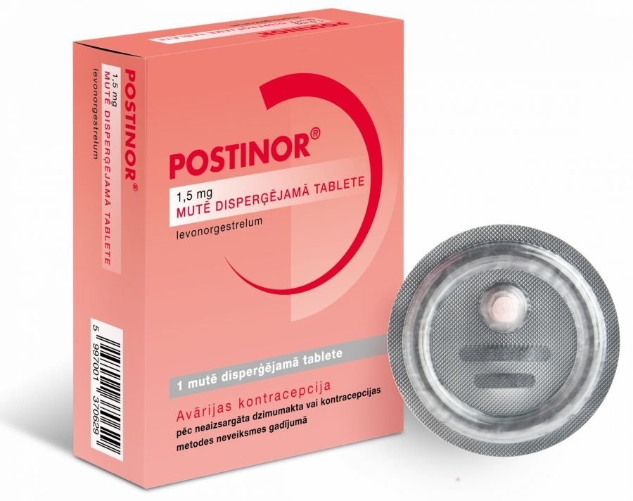 Postinor-1 1,5 mg postkoitálna antikoncepcia 1 tableta