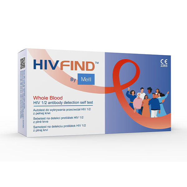 Meril HIV FIND Sebetest na detekci HIV z krve 1 ks