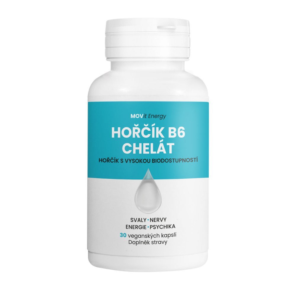 MOVit Energy Horčík B6 Chelát 100 mg 30 kapsúl