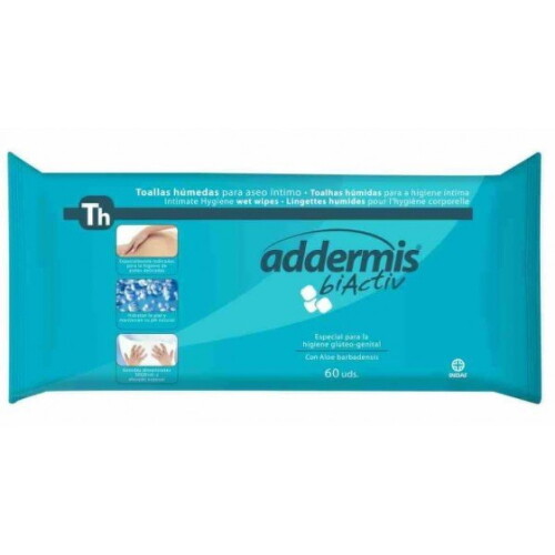 ADDERMIS BiActiv Th vlhčené utierky 30 x 30 cm 60 ks