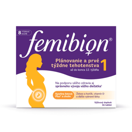 Femibion 1 Plánovanie a prvé týždne tehotenstva tbl (kys. listova + vitamíny, minerály) 56 ks