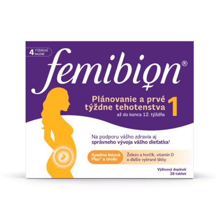 Femibion 1 Plánovanie a prvé týždne tehotenstva tbl (kys. listova + vitamíny, minerály) 28 ks