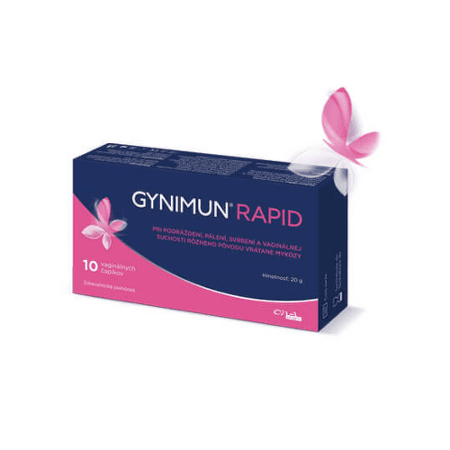 GYNIMUN Rapid vaginálne čapíky 10 ks