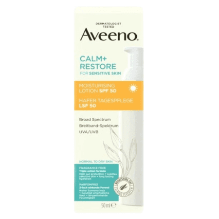 Aveeno Calm+Restore hydratační krém SPF50 50 ml