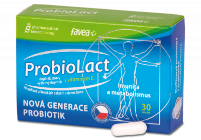 Favea ProbioLact forte N ° 12 probiotiká s Vitamínom C a D doplnok stravy 30 kapsúl