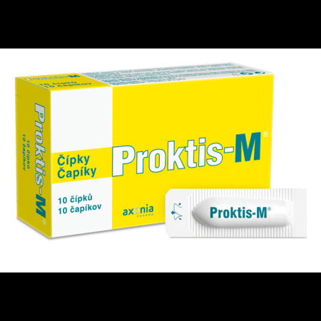 PROKTIS-M Rektálne čapíky 2 g 10 ks