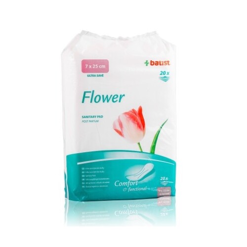 BATIST FLOWER Dámske pôrodnícke vložky 20 ks