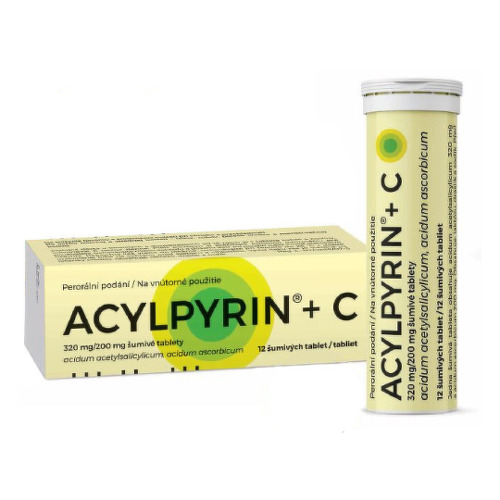 ACYLPYRIN + C šumivé tablety 12 tabliet