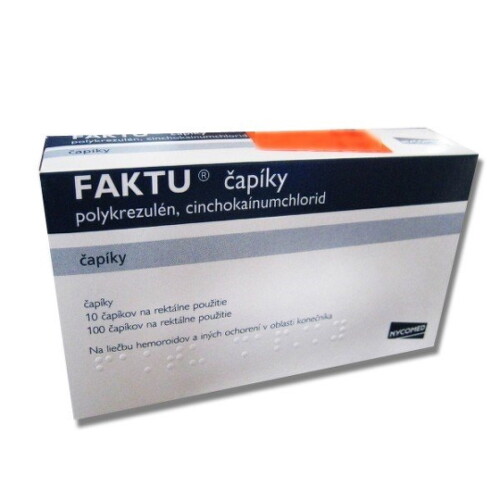 FAKTU čapíky 100 mg/2,5 mg 10 ks
