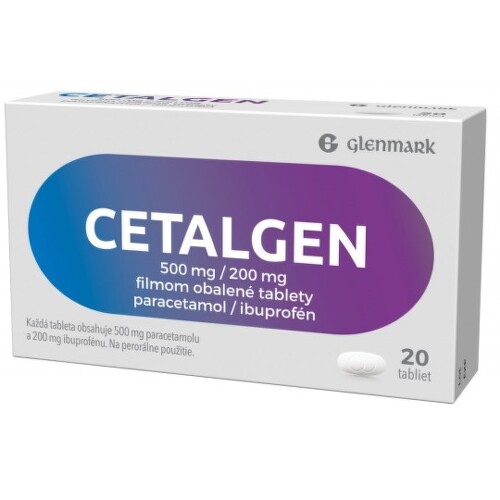 CETALGEN 500 mg/200 mg tablety 20 ks