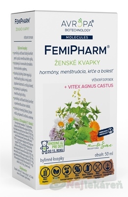 AVROPA FemiPharm bylinné kvapky pri bolestivej menštruácii 50 ml