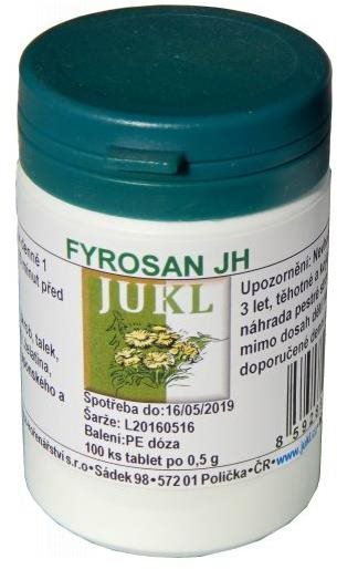 Jukl – Fyrosan JH 100 tabliet