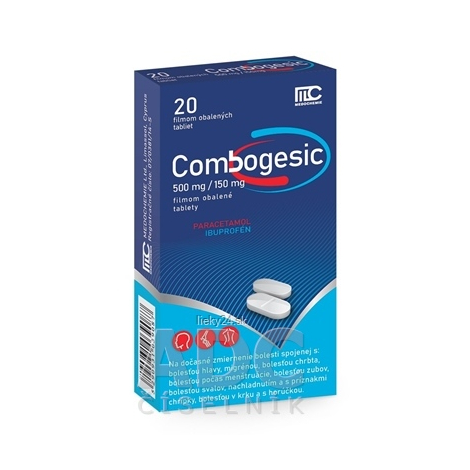 Combogesic 500 mg/150 mg 20 ks
