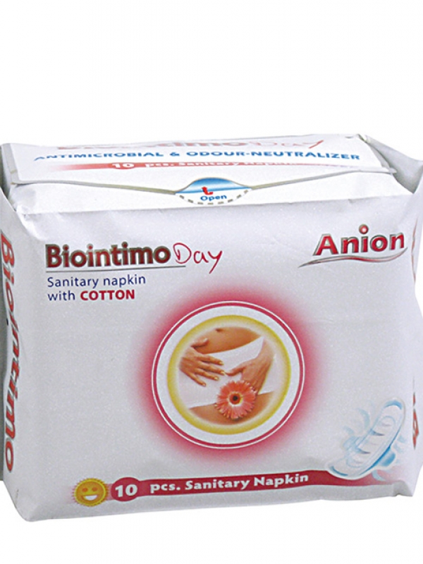 Aniónové denné hygienické vložky s krídlami Biointimo Anion 10 ks