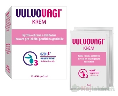 VULVOVAGI krém na zápal vulvy Ozoile 3 ml 10 vrecúšok