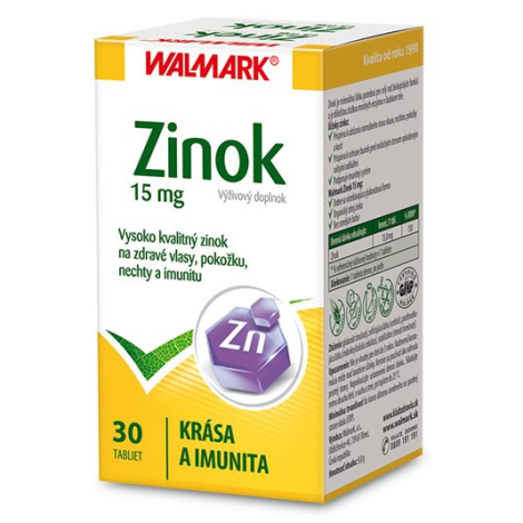 Walmark Zinok 15 mg 30 tabliet
