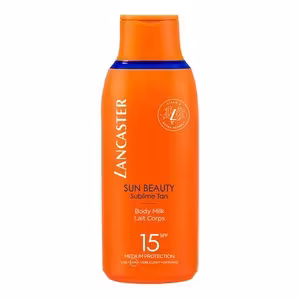LANCASTER SUN BEAUTY BODY MILK SPF15 Mlieko na opaľovanie