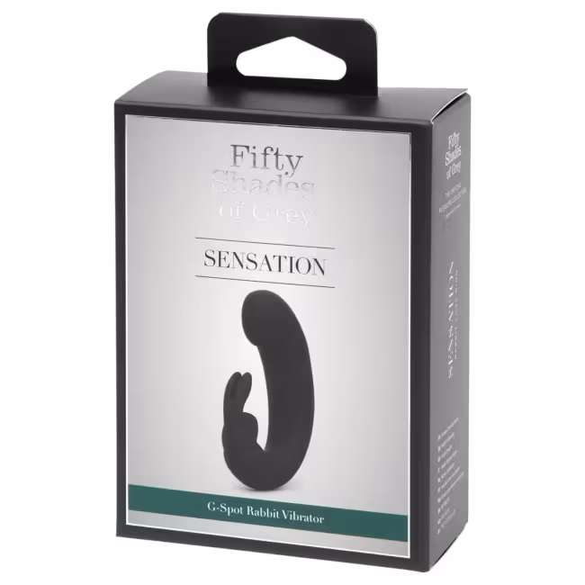 Fifty Shades of Grey - vibrátor s dráždičom klitorisu - čierny