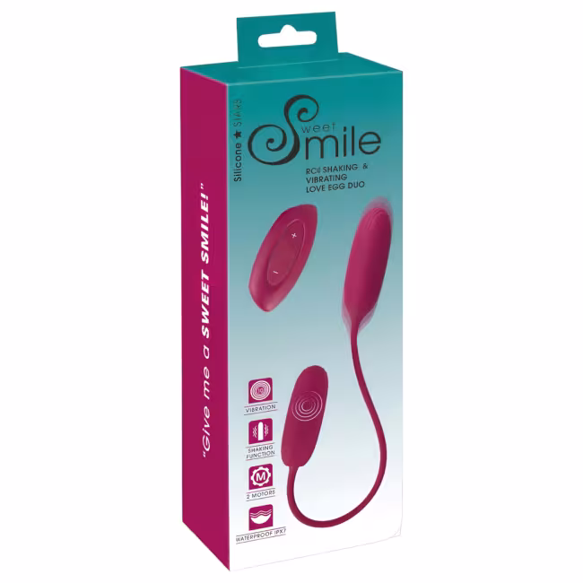 Smile - vibračné vajíčko duo - stimulátor anál a vagína