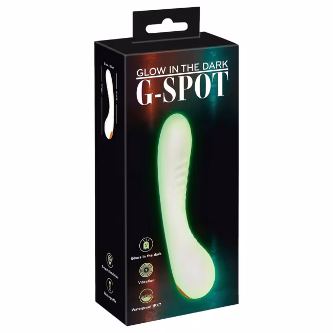 You2Toys - vibrátor na G-bod - svietiaci v tme - biely