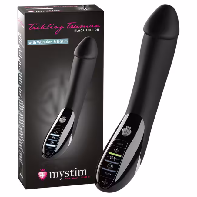 mystim - elektro stimulátor vibrátor - čierny