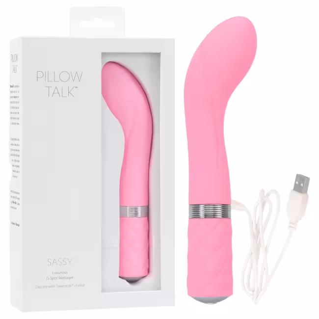 Pillow Talk Sassy - akumulátorový vibrátor na bod G (ružový)