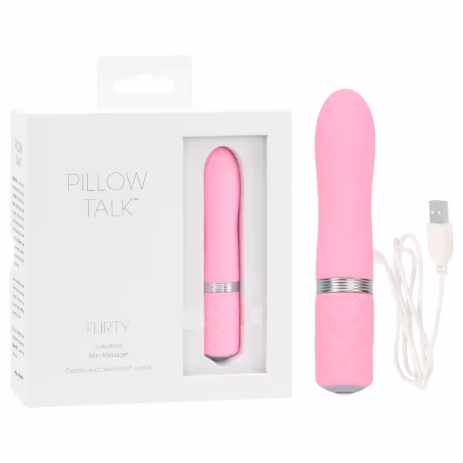 Pillow Talk Flirty - vibrátor tyčový nabíjateľný - ružový