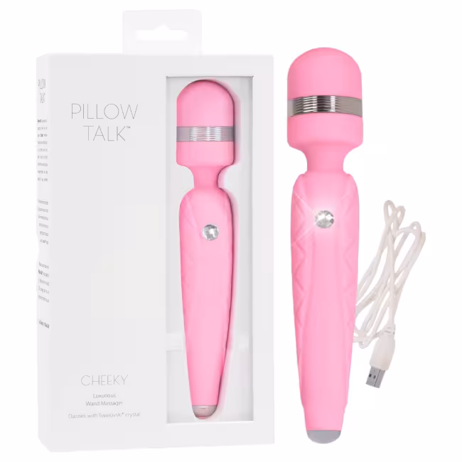 Pillow Talk Cheeky Wand - akumulátorový masážny vibrátor (ružový)
