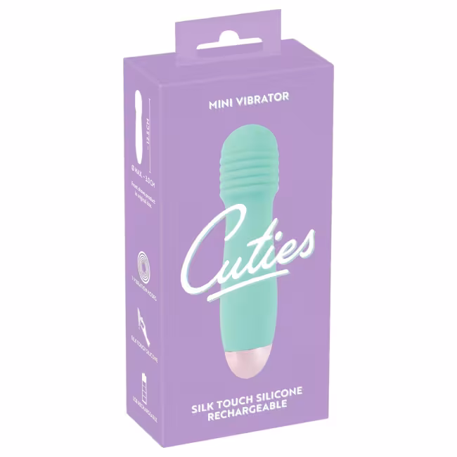 You2Toys - Cuties Mini Wand - akumulátorový, mini masážny vibrátor (zelený)