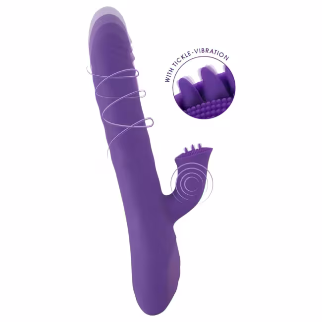 Smile Pearl - vibrátor s perličkami - fialový