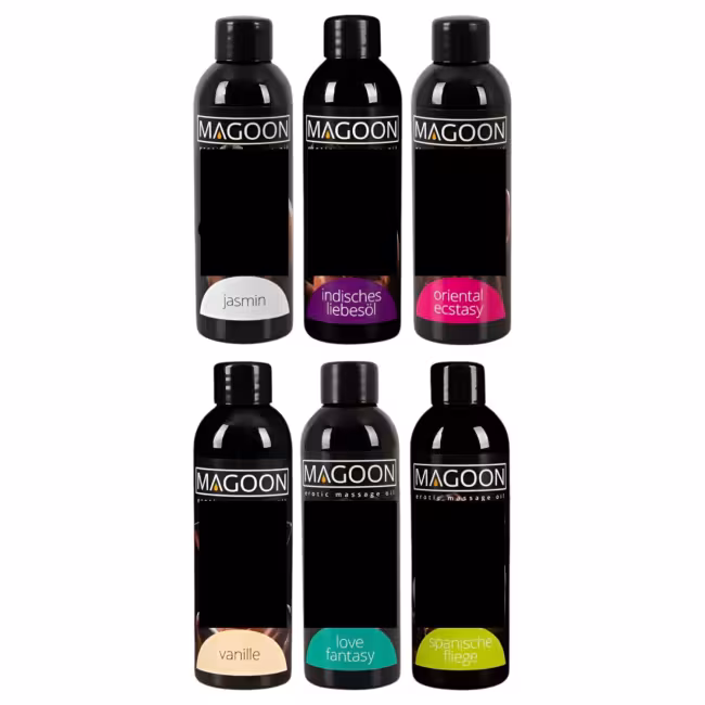 Sada masážnych olejov Magoon (6 ks*100 ml)