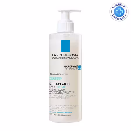 LA ROCHE-POSAY Effaclar H iso-biome čistiaci krém s pumpičkou 390 ml
