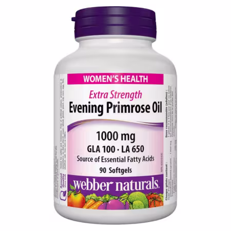 WEBBER NATURALS Púpalka večerná extra silná 1000 mg GLA+LA 1000 mg 90 kapsúl