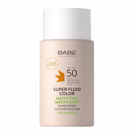 BABÉ Super tónovaný zmatňujúci fluid s ochranným faktorom 50 ml