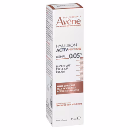 AVENE Hyaluron activ procedure krém na oči a pery micro-lift s retinalom 0,05 % 15 ml