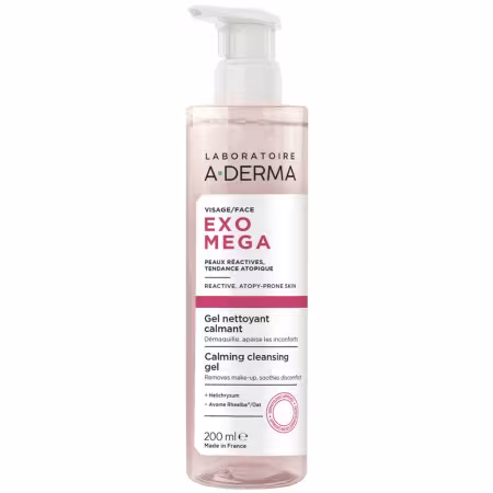 A-DERMA Exomega upokojujúci čistiaci gél 200 ml