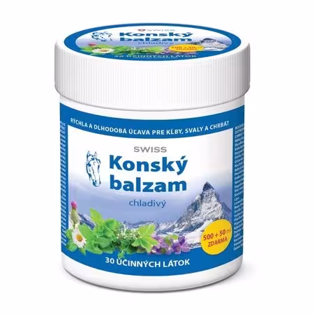 SWISS Konský balzam chladivý 500 + 50 ml ZADARMO