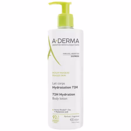 A-DERMA Telové mlieko 72H hydratácia pre krehkú pokožku 400 ml
