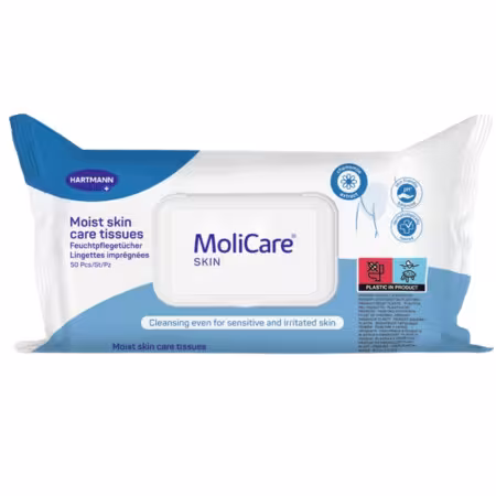 MOLICARE Skin vlhké ošetrovacie utierky 50 kusov
