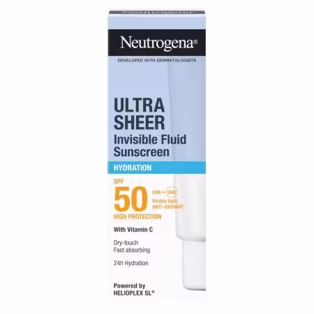 Neutrogena Ultra Sheer Hydration SPF 50 neviditeľný hydratačný opaľovací fluid 50 ml