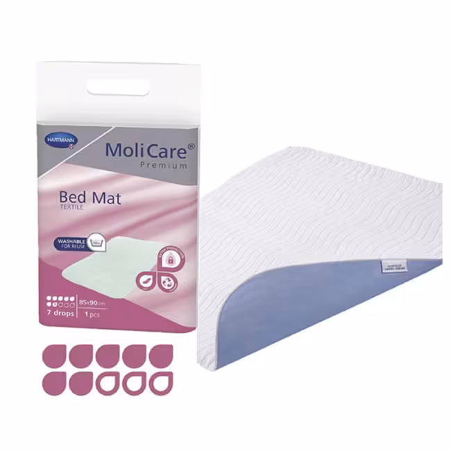 MoliCare Premium Bed Mat Textile 7 kvapiek 85x 90cm textilná absorpčná podložka 1 x 1 ks