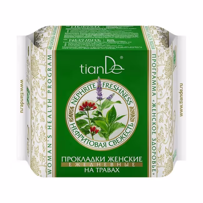 TianDe Dámske bylinné slipové vložky nefritovo sviežosť 20 ks