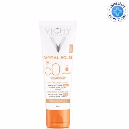 VICHY Capital soleil krém proti tmavým škrvnám SPF50+ 50 ml