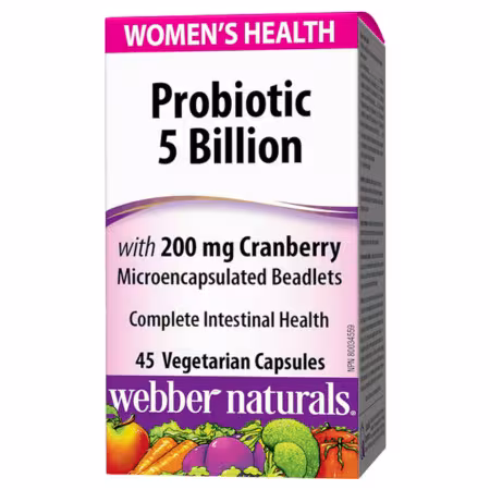 Webber Naturals Probiotic 5 miliárd pre ženy 45 kapsúl