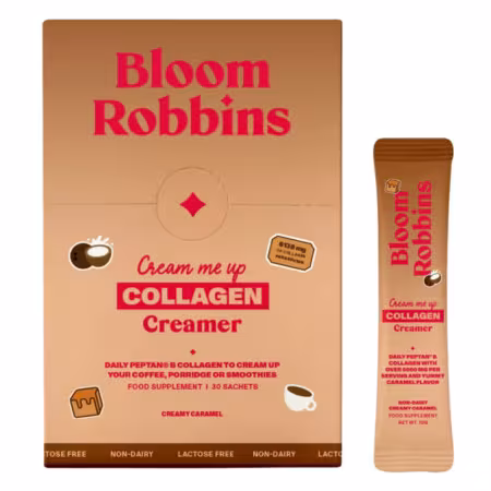 BLOOM ROBBINS Cream me up kolagén prášok na prípravu nápoja karamel 1 x 30 ks